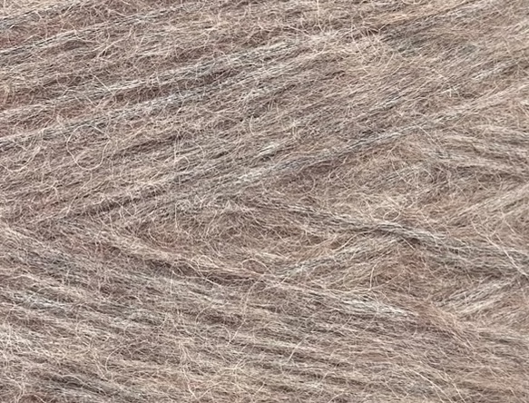 Baby Yak Cotton Brushed Nm 4000 – Garn aus Baby Yak, Kaschmir, Baumwolle col. Beige Mélange